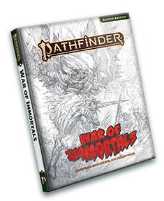 Pathfinder RPG: 2nd Editon - War of Immortals - Sketch Cover (EN) - Paizo - Roleplaying Games