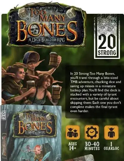 20 Strong: Too Many Bones (EN) - Chip Theory Games - Board Games