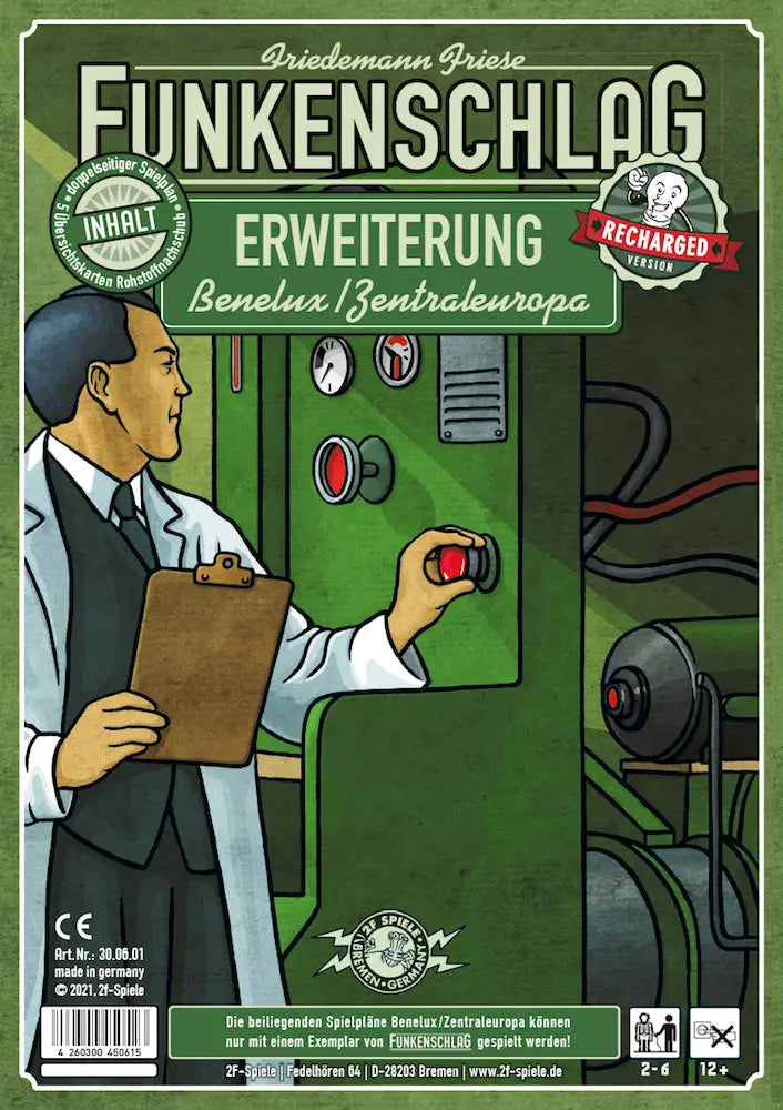 Funkenschlag: Erweiterung 2 - Benelux/Zentraleuropa - 2F-Spiele - Board Games