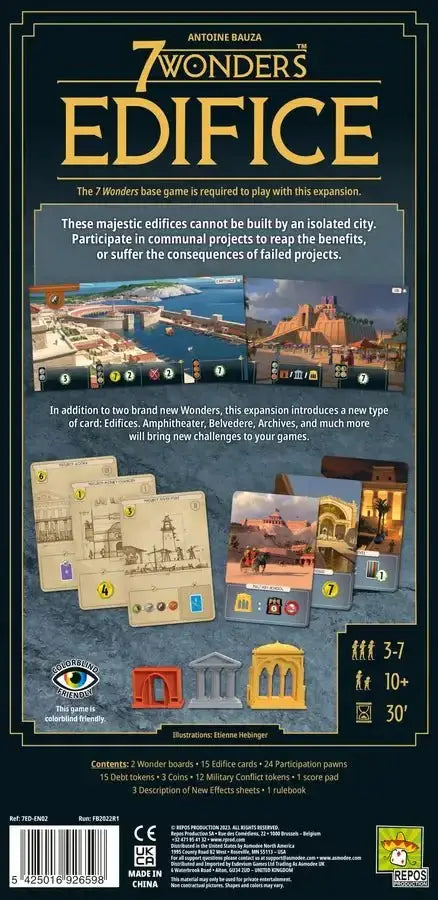 7 Wonders 2nd Edition: Edifice (EN) - Repos Production - Board Games