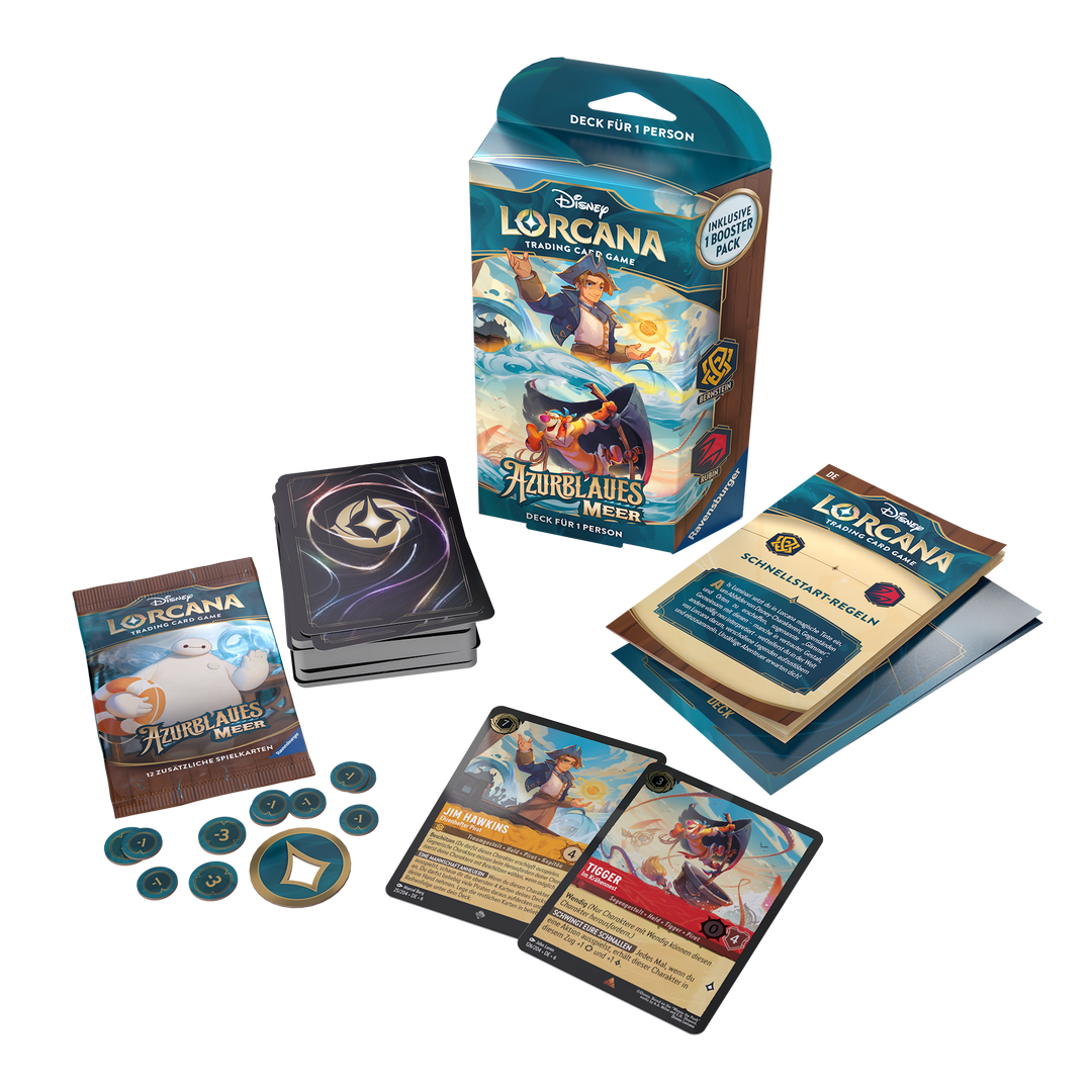 Disney Lorcana: Azurblaues Meer - Bernstein/Rubin - Starter Deck (DE)