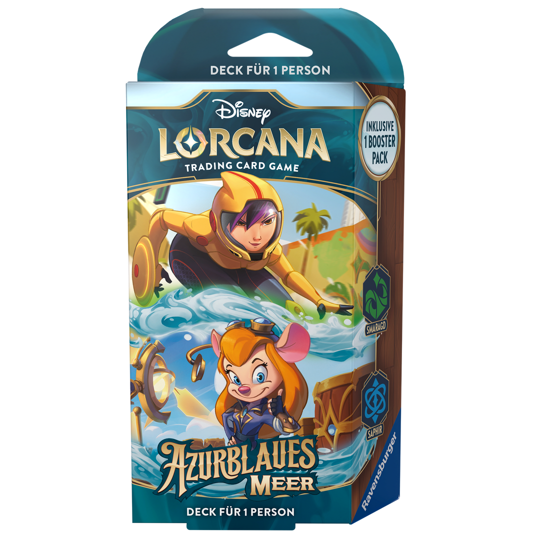 Disney Lorcana: Azurblaues Meer - Smaragd/Saphir - Starter Deck (DE)