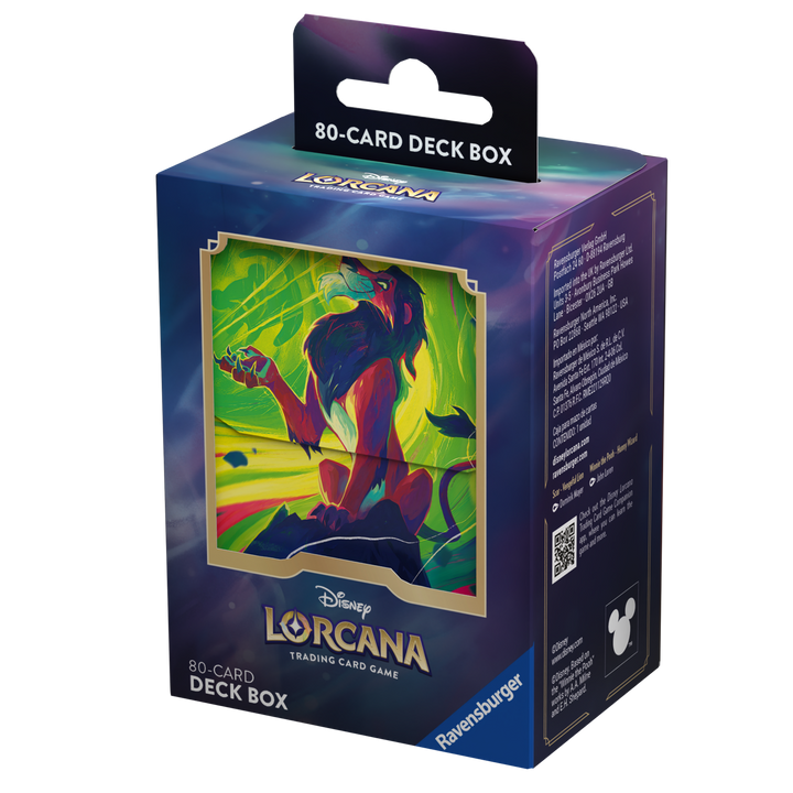 Disney Lorcana: Azurite Sea - Deck Box - Scar