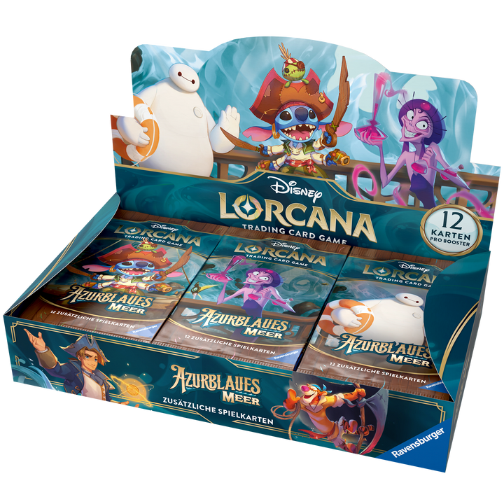 Disney Lorcana: Azurblaues Meer - Booster Display (24 Booster) (DE)