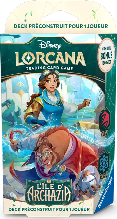 Disney Lorcana: L'île d'Archazia - Rubis/Saphir - Starter Deck (FR)