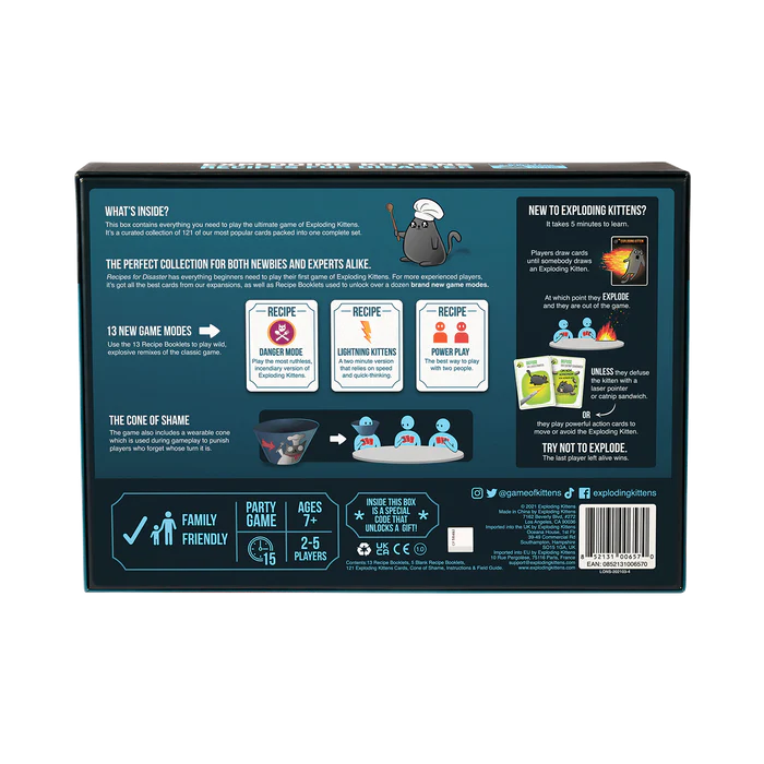 Exploding Kittens: Recipes for Disaster (EN) - Exploding Kittens - Board Games