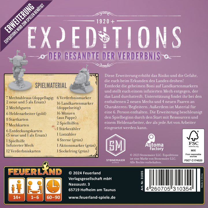 Expeditions: Der Gesandte der Verderbnis (DE) - Feuerland Spiele - Board Games