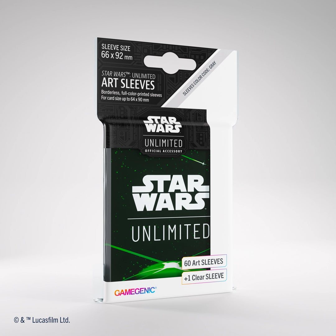 Gamegenic - Star Wars: Unlimited - Art Sleeves - Card Back - Green