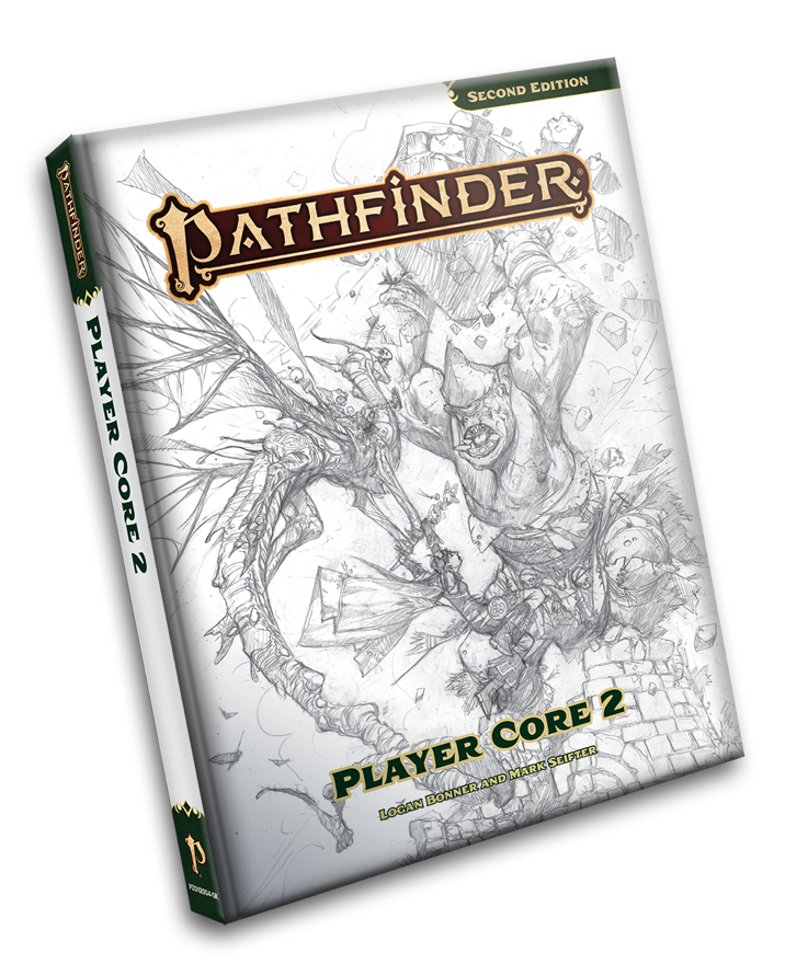 Pathfinder RPG: 2nd Editon - Player Core 2 - Sketch Cover (EN) - Paizo - Roleplaying Games