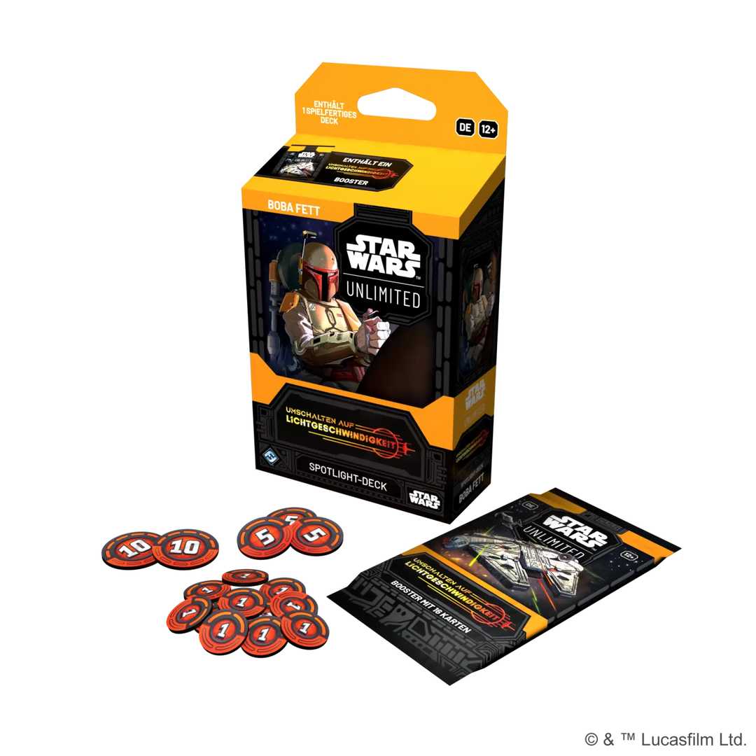 Star Wars: Unlimited - Umschalten auf Lichtgeschwindigkeit- Spotlight Starter Deck - Boba Fett (DE)