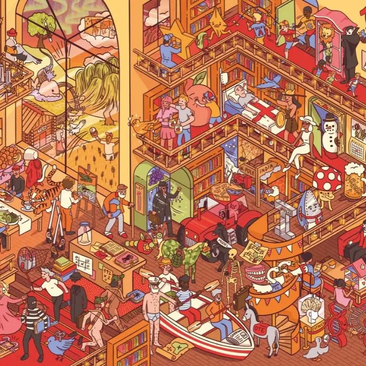 Puzzle: Mayhem At The Library (1000pcs)