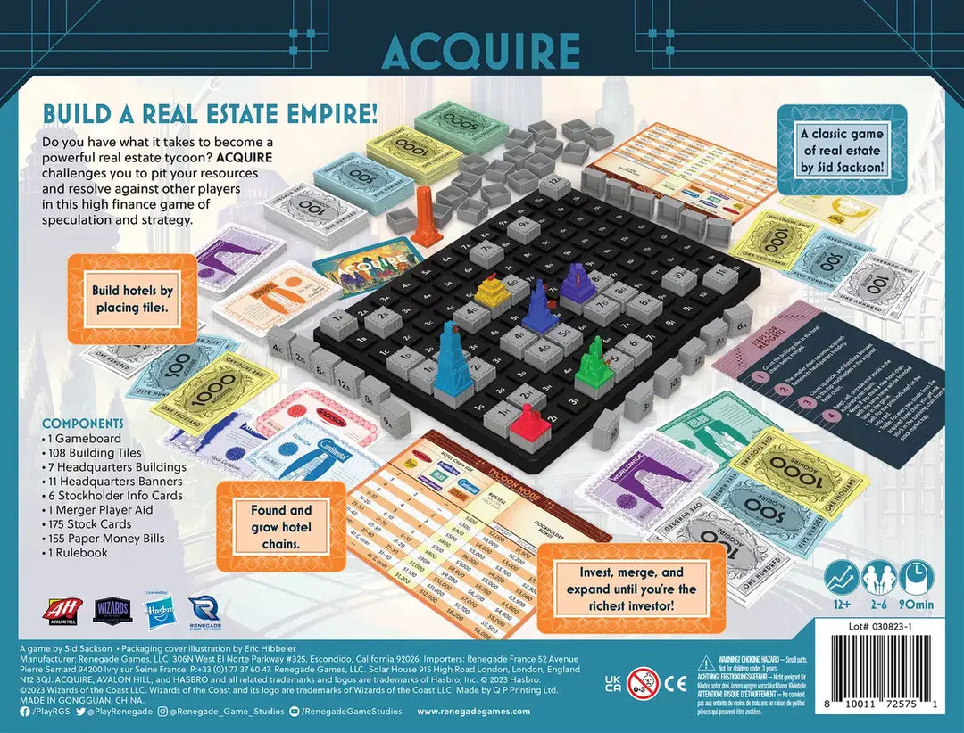 Acquire (EN) - Renegade Game Studios - Board Games