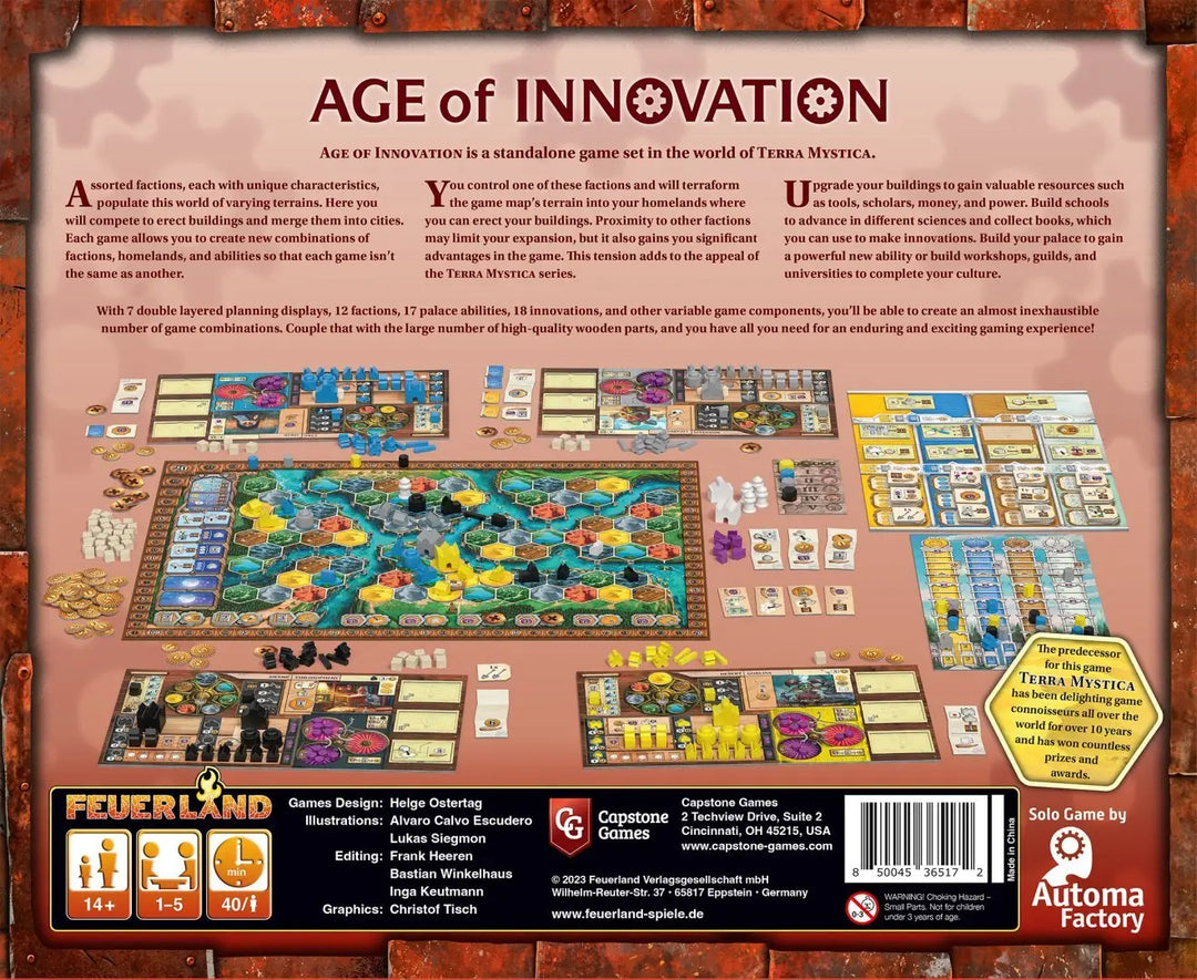 Age of Innovation (EN) - Capstone Games - Board Games