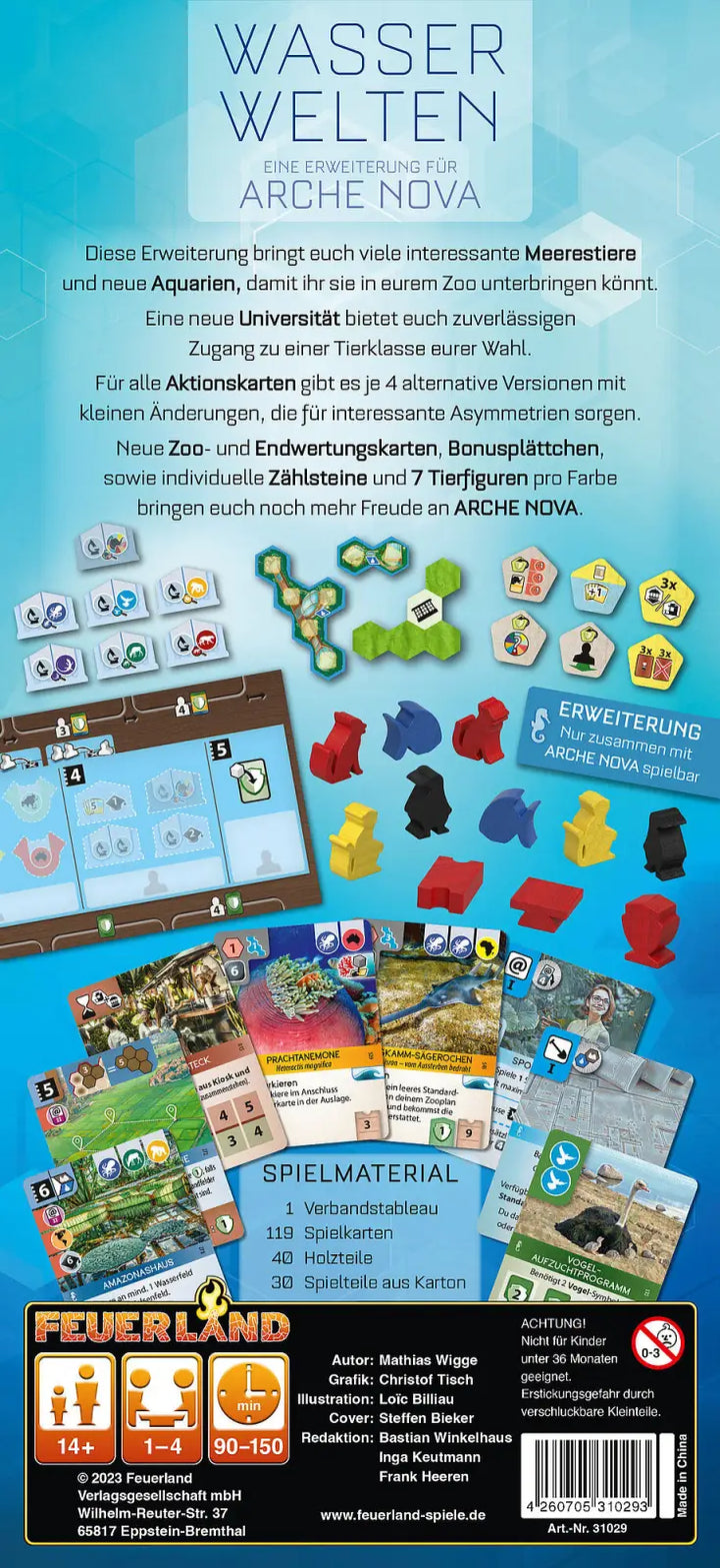 Arche Nova: Wasserwelten (DE) - Feuerland Spiele - Board Games