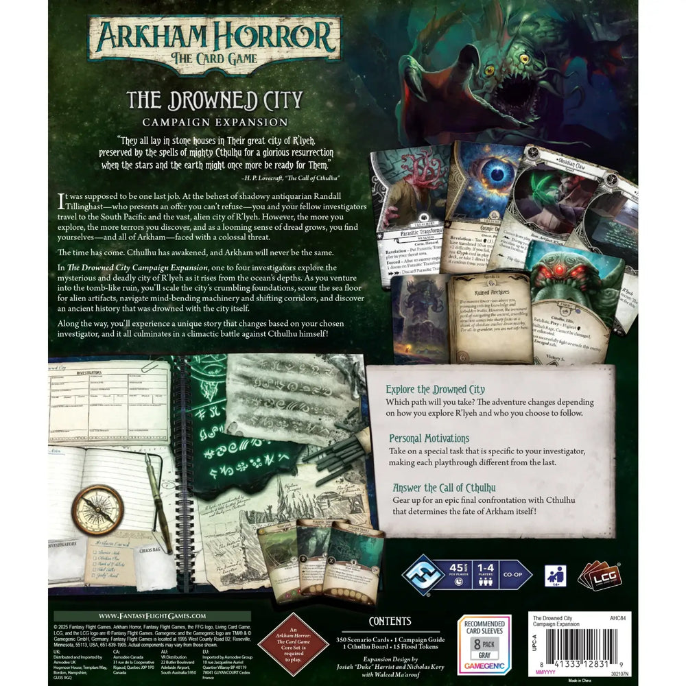 Arkham Horror: The Card Game - The Drowned City - Campaign Expansion (EN) - Fantasy Flight Games - Card Games