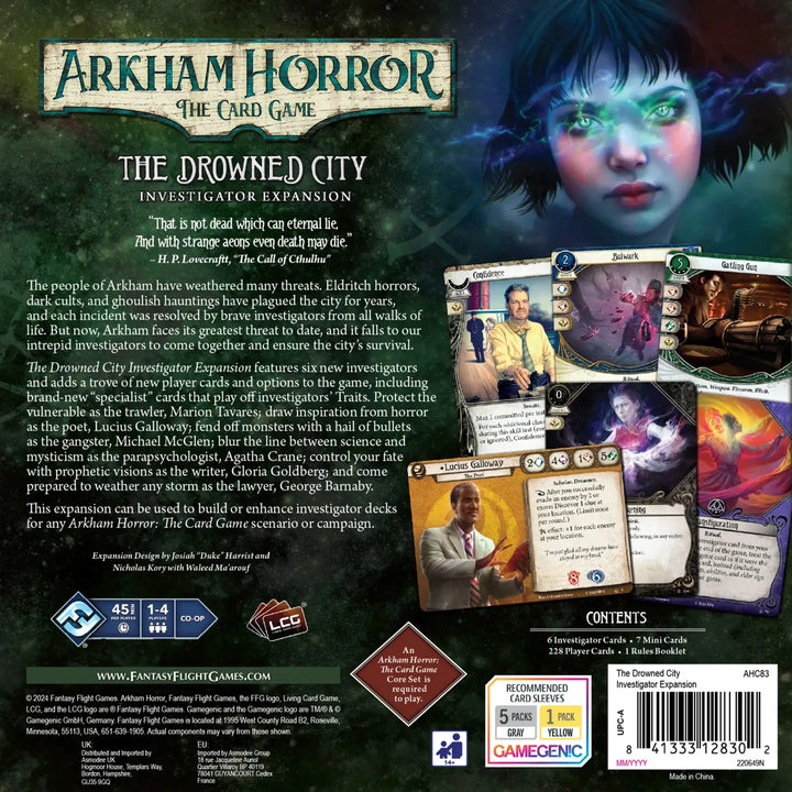 Arkham Horror: The Card Game - The Drowned City - Investigators Expansion (EN) - Fantasy Flight Games - Card Games