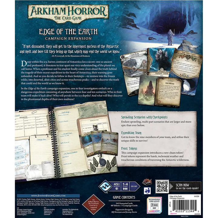 Arkham Horror: The Card Game - Edge of the Earth - Campaign Expansion (EN) - Fantasy Flight Games - Card Games