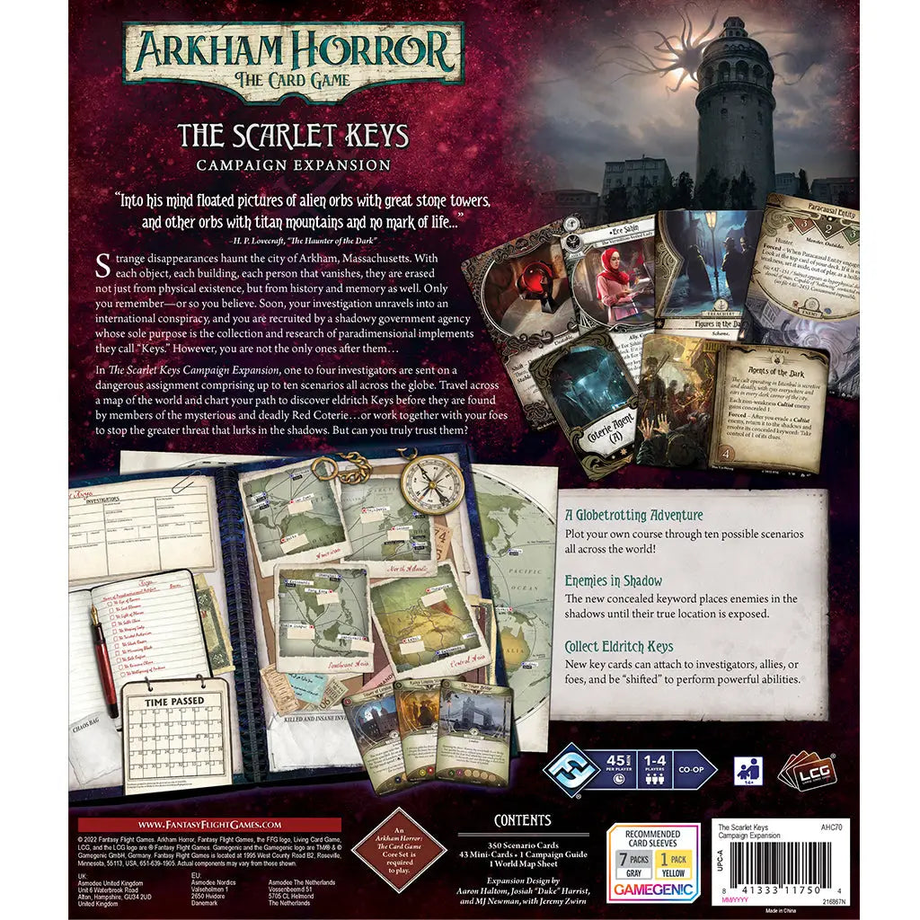 Arkham Horror: The Card Game - The Scarlet Keys - Campaign Expansion (EN) - Fantasy Flight Games - Card Games