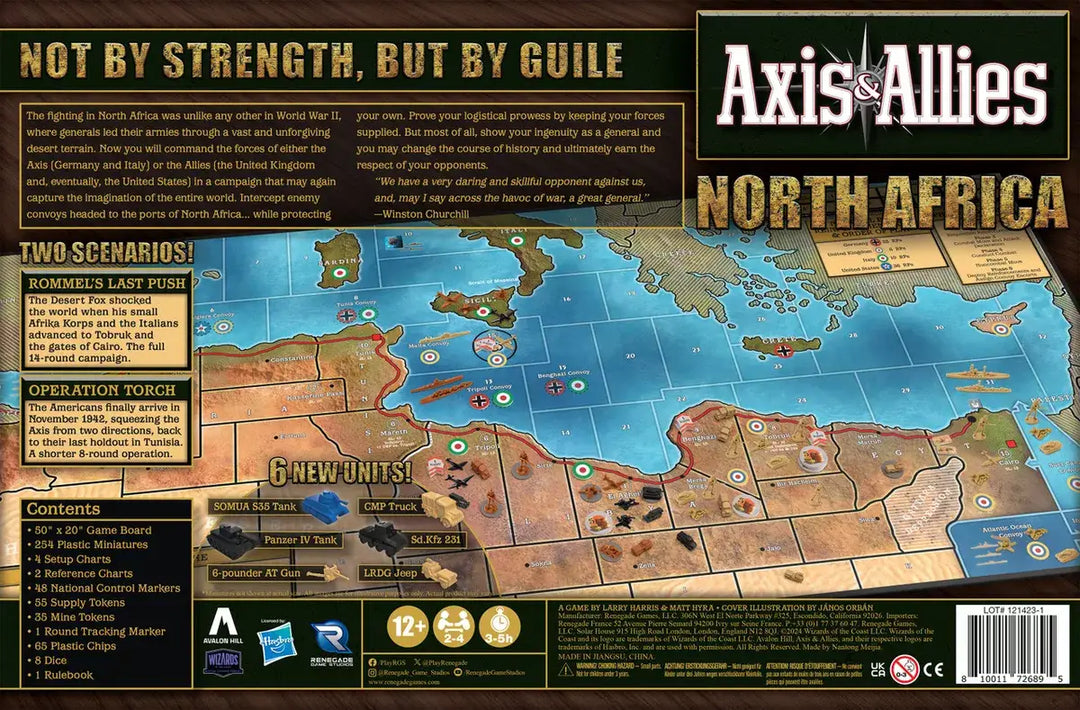 Axis & Allies: North Africa (EN) - Renegade Game Studios - Board Games