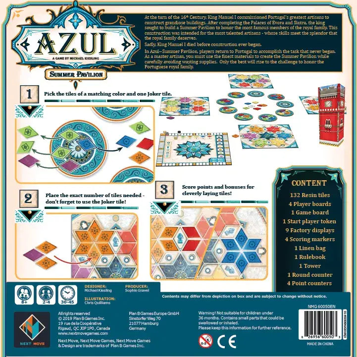 Azul: Summer Pavilion (EN) - Plan B Games - Board Games