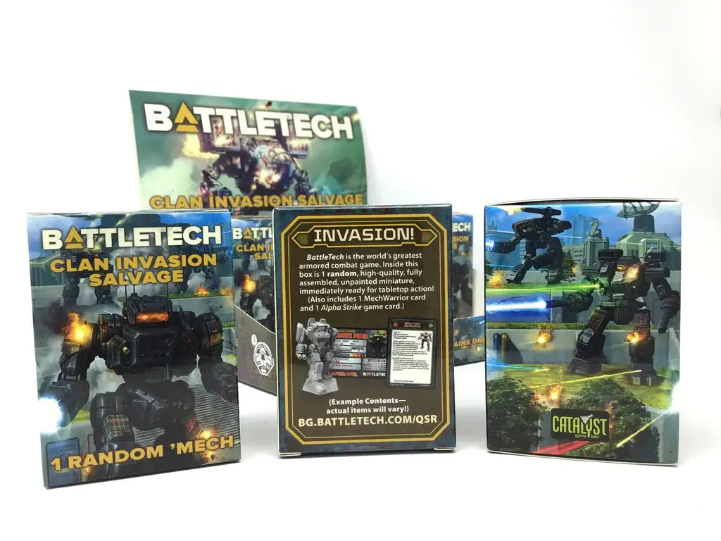 BattleTech: Clan Invasion - Salvage Blind Box (EN) - Catalyst Game Labs - Miniature Games