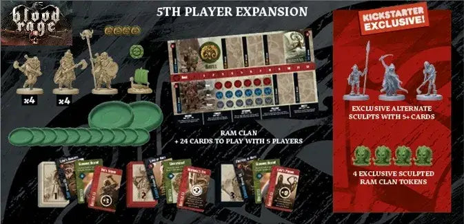 Blood Rage: 5th Player Expansion (EN) - Cool Mini or Not - Board Games