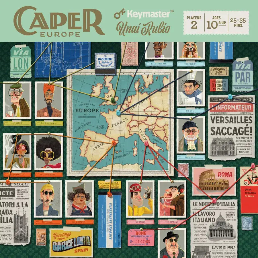 Caper: Europe (EN) - Keymaster Games - Board Games