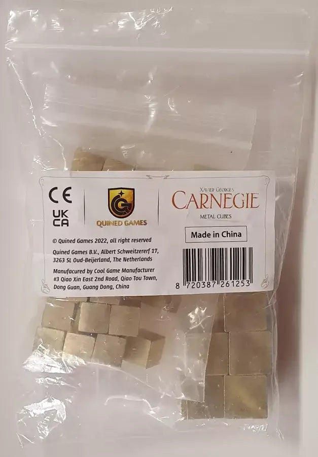 Carnegie: Deluxe Metal Goods Cubes - Quined Games - Accessories