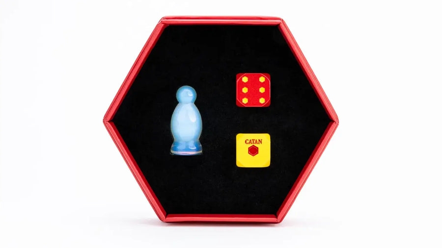 Catan: Premium Robber & Metal Dice Set - Opalite - FanRoll - Accessories