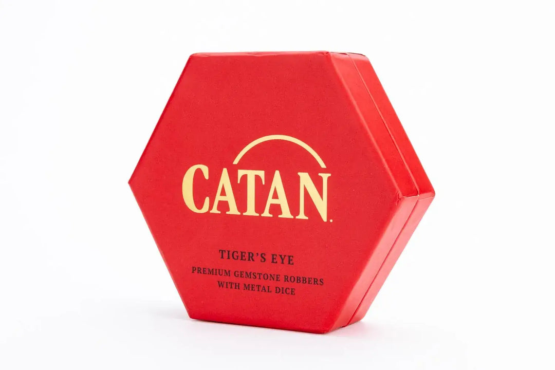 Catan: Premium Robber & Metal Dice Set - Tiger’s Eye - FanRoll - Accessories