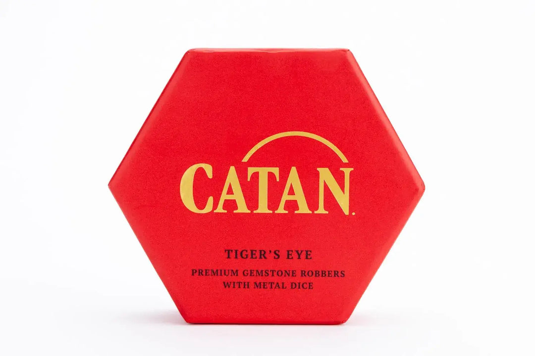 Catan: Premium Robber & Metal Dice Set - Tiger’s Eye - FanRoll - Accessories