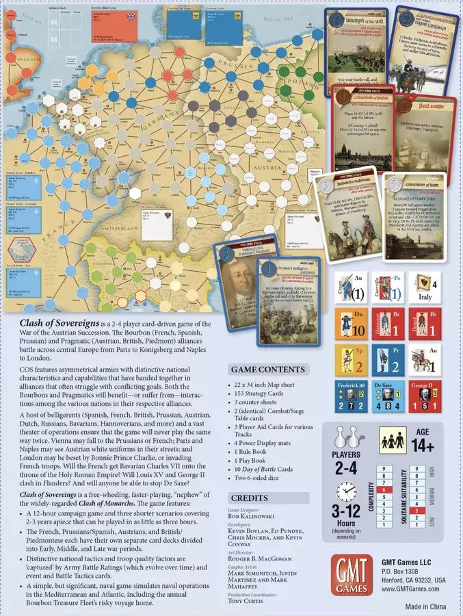 Clash of Sovereigns (EN) - GMT Games - Board Games