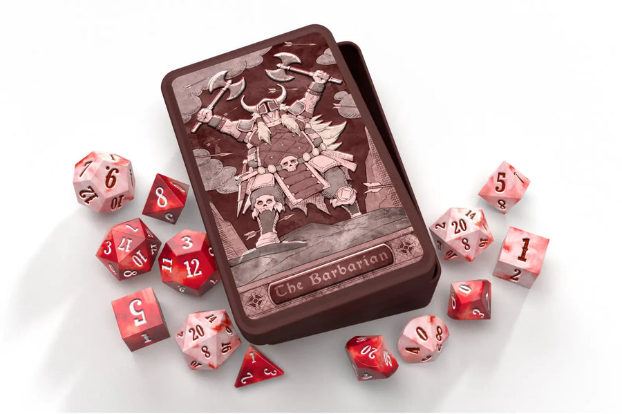 Class-Specific Dice Set: Barbarian (Pathfinder & 5E) - Beadle & Grimm - Accessories