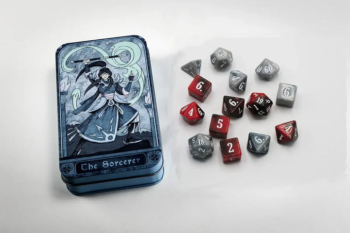 Class-Specific Dice Set: Sorcerer (Pathfinder & 5E) - Beadle & Grimm - Accessories