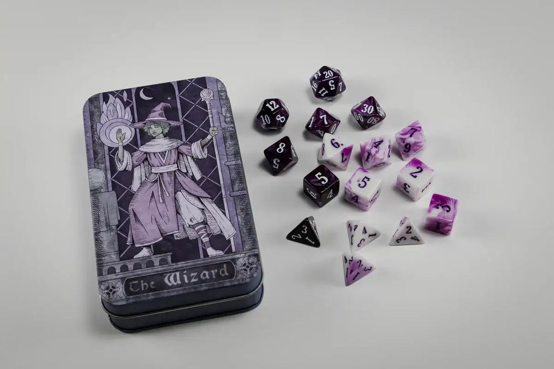 Class-Specific Dice Set: Wizard (Pathfinder & 5E) - Beadle & Grimm - Accessories