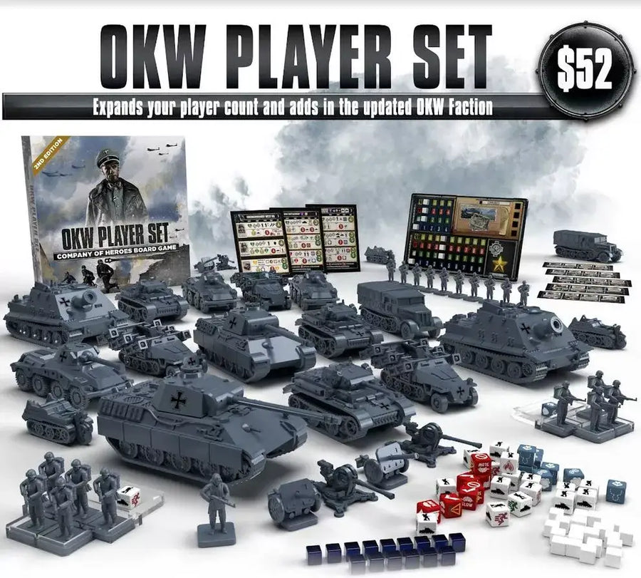 Company of Heroes: 2nd Edition - OKW Player Set (EN) - Bad Crow Games - Board Games