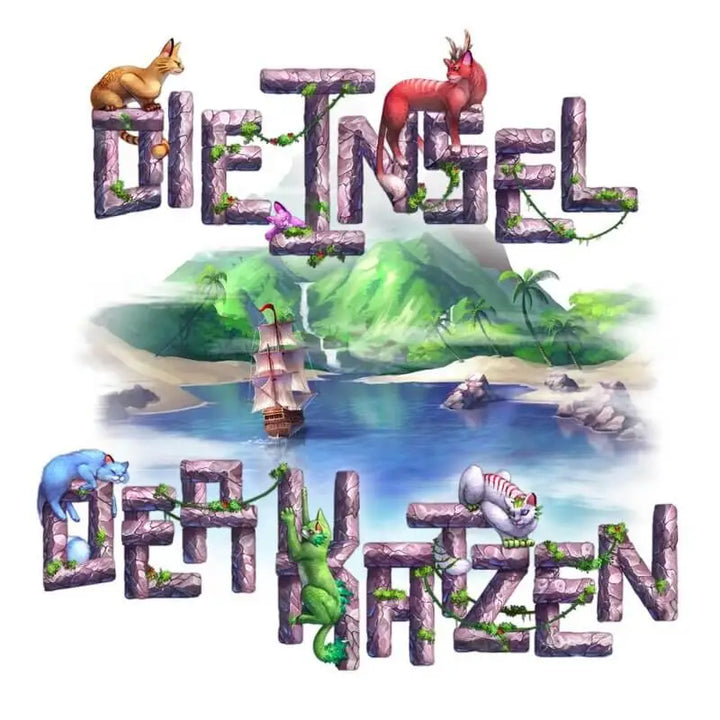 Die Insel der Katzen Basisspiel Kickstarter Pack und Nachzügler Erweiterung Bundle (DE) - Skellig Games - Board Games