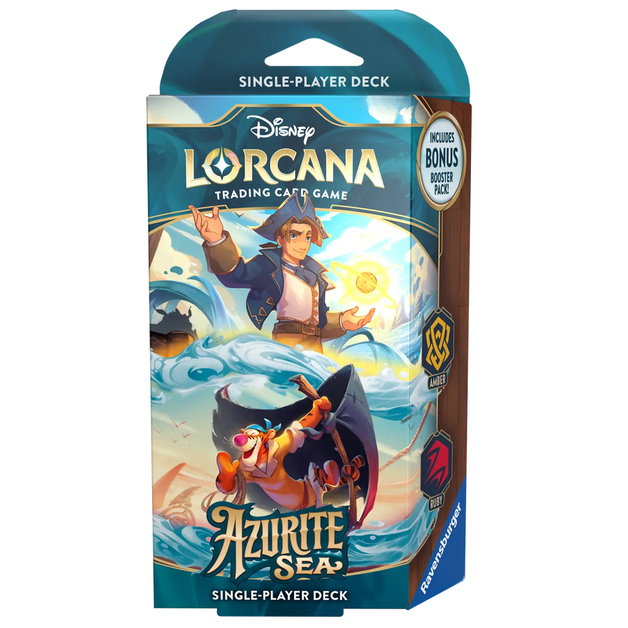 Disney Lorcana: Azurite Sea - Amber/Ruby - Starter Deck (EN) - Ravensburger - Card Games