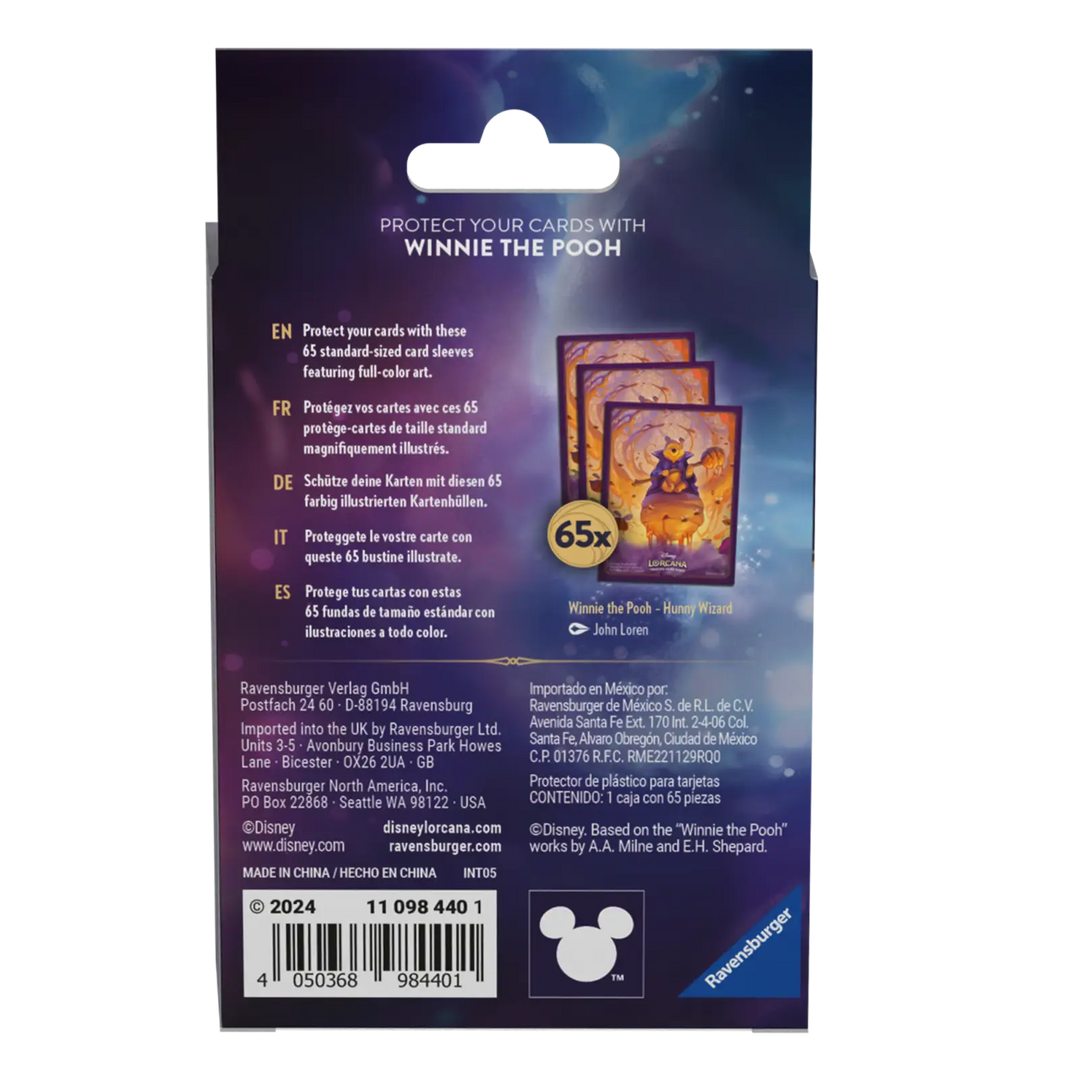 Disney Lorcana: Azurite Sea - Card Sleeves - Pooh (65) - Ravensburger - Accessories