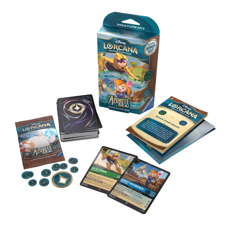 Disney Lorcana: Azurite Sea - Emerald/Sapphire - Starter Deck (EN) - Ravensburger - Card Games