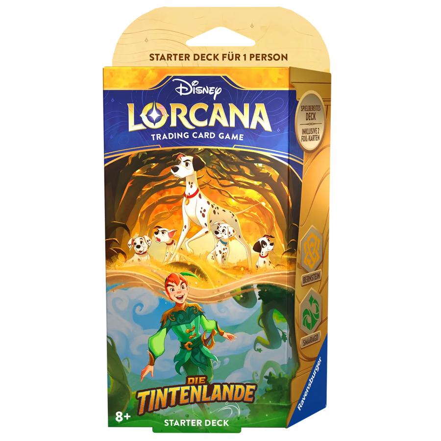 Disney Lorcana: Die Tintenlande - Bernstein/Smaragd - Starter Deck (DE) - Ravensburger - Card Games