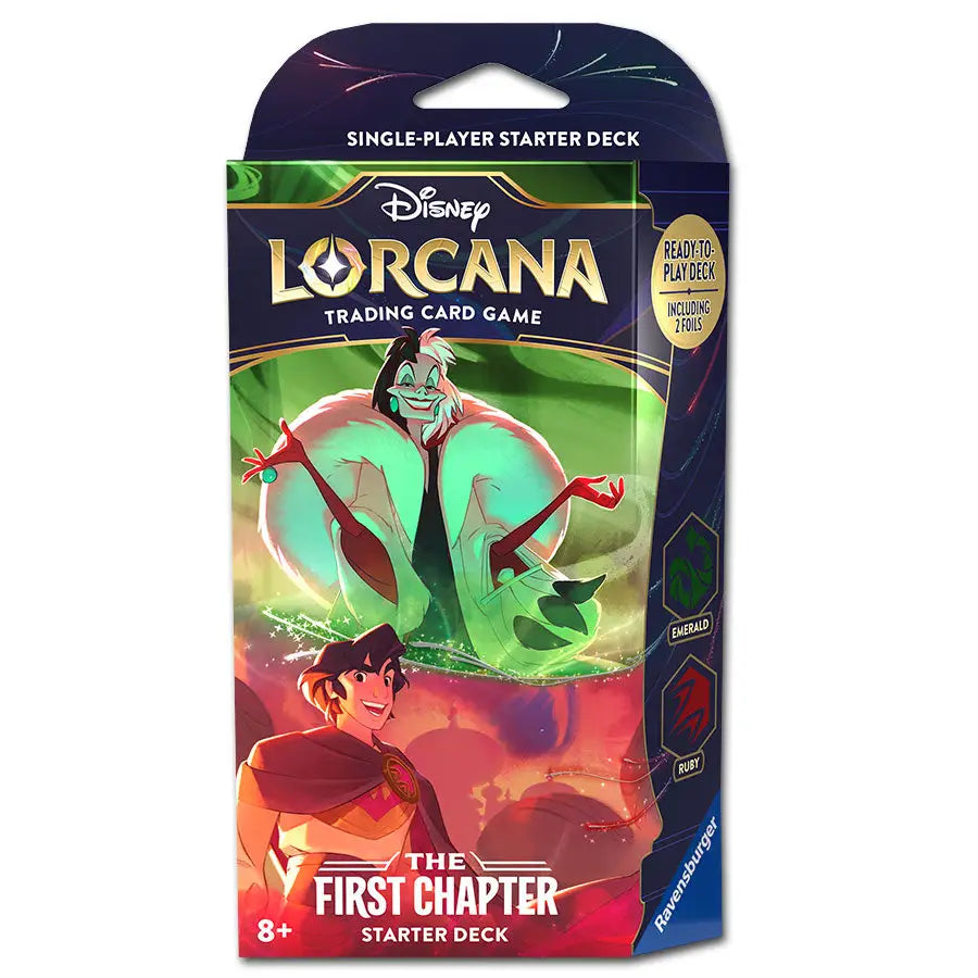 Disney Lorcana: First Chapter - Cruella de Vil/Aladdin - Starter Deck (EN) - Ravensburger - Card Games