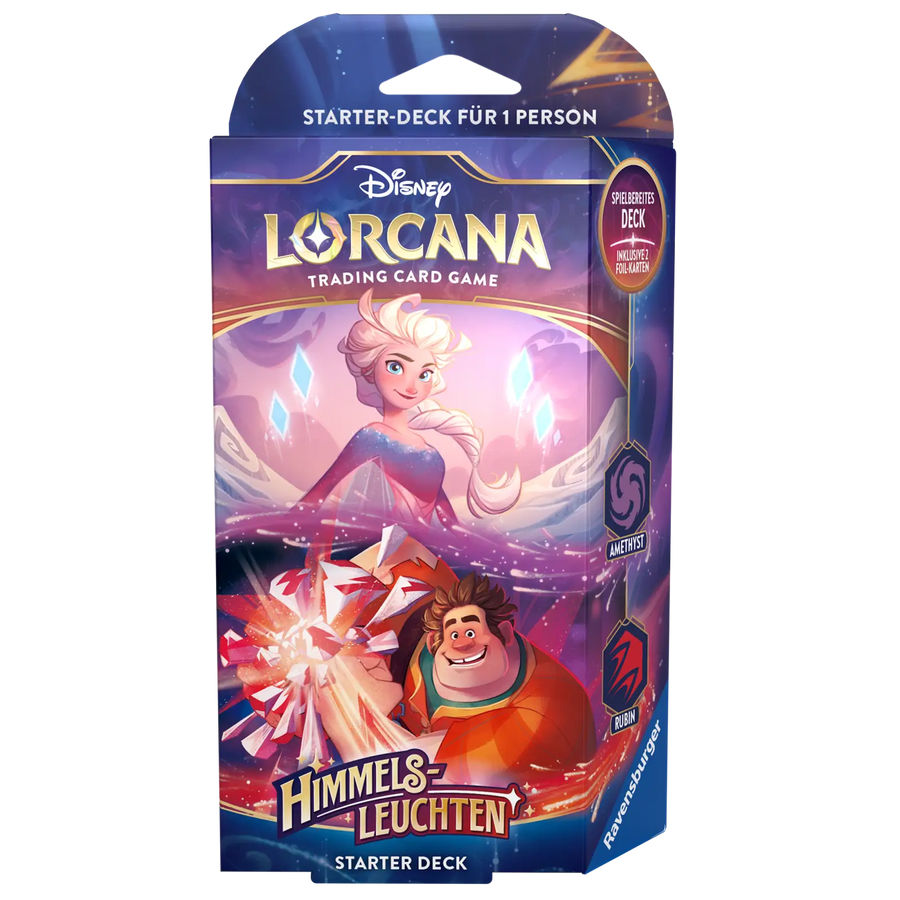 Disney Lorcana: Himmelsleuchten - Amethyst/Rubin - Starter Deck (DE) - Ravensburger - Card Games