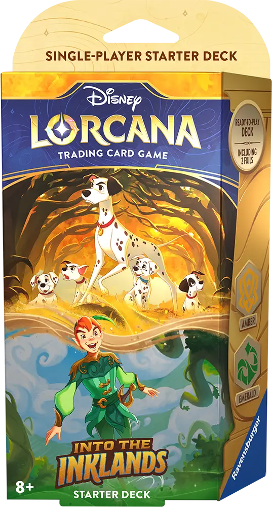 Disney Lorcana: Into the Inklands - Amber/Emerald - Starter Deck (EN) - Ravensburger - Card Games