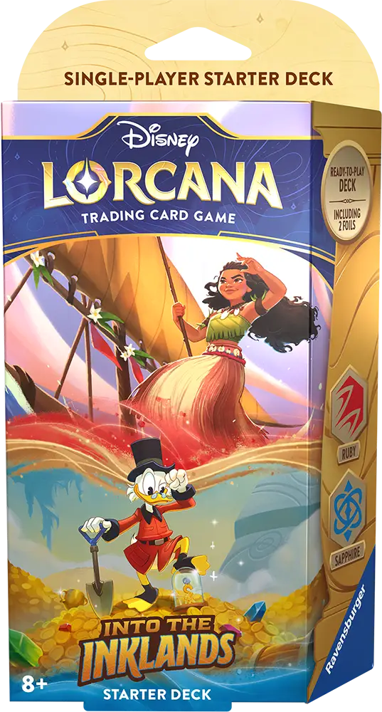 Disney Lorcana: Into the Inklands - Sapphire/Ruby - Starter Deck (EN) - Ravensburger - Card Games