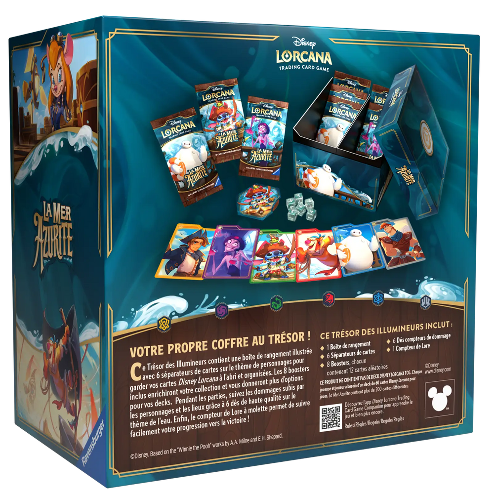 Disney Lorcana: La Mer Azurite - Illumineers Trove (FR) - Ravensburger - Card Games