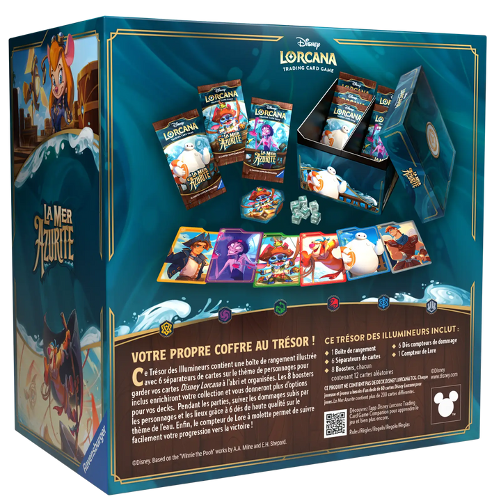 Disney Lorcana: La Mer Azurite - Illumineers Trove (FR) - Ravensburger - Card Games