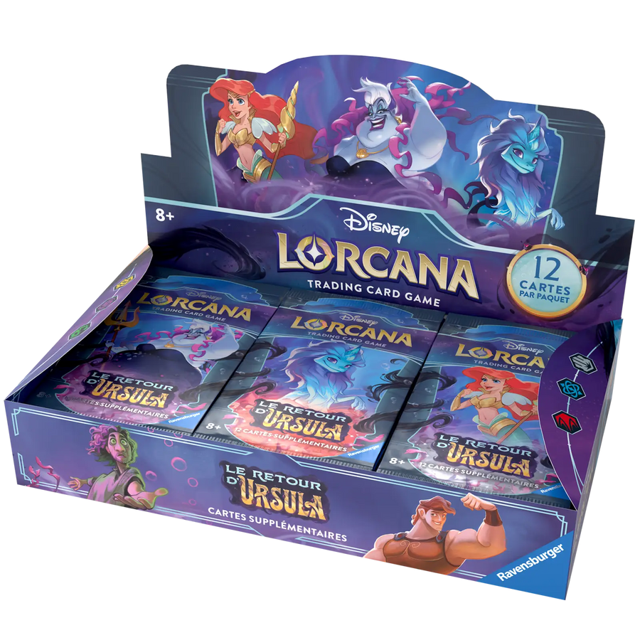 Disney Lorcana: Le Retour d’Ursula - Booster Display (24 Booster) (FR) - Ravensburger - Card Games