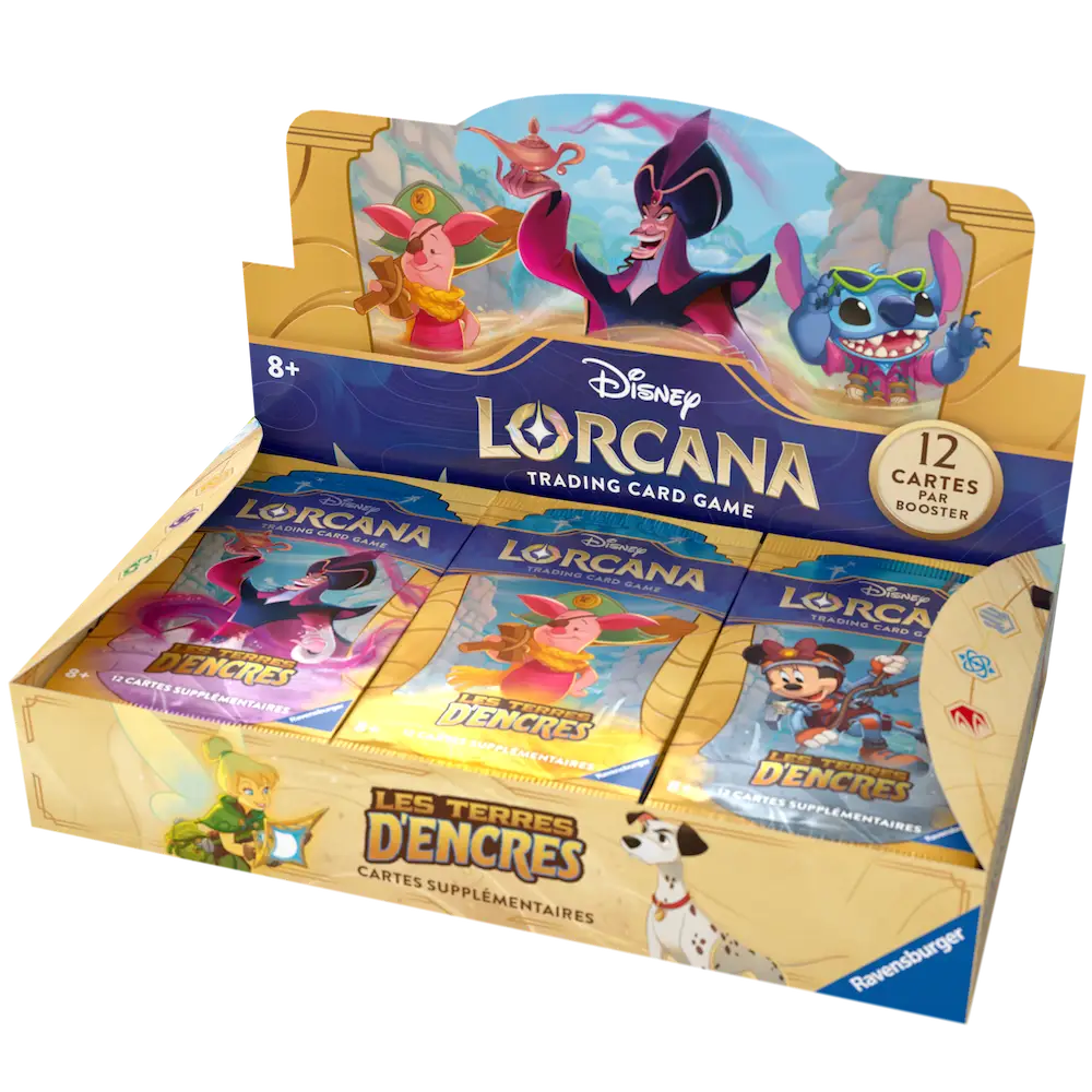 Disney Lorcana: Les Terres Dencres - Booster Display (24 Booster) (FR) - Ravensburger - Card Games