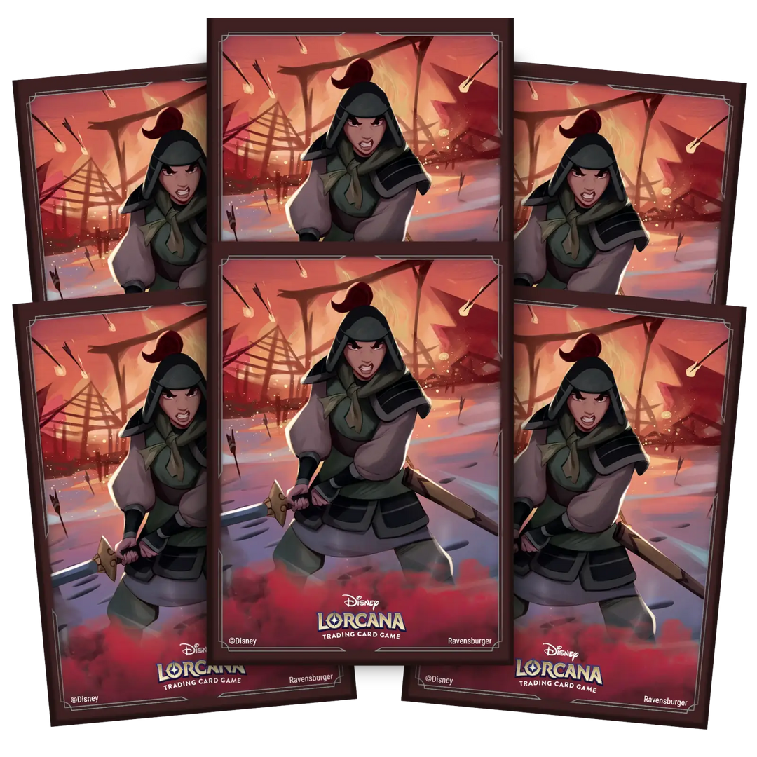 Disney Lorcana: Rise of the Floodborn - Card Sleeves - Mulan (65) - Ravensburger - Card Games